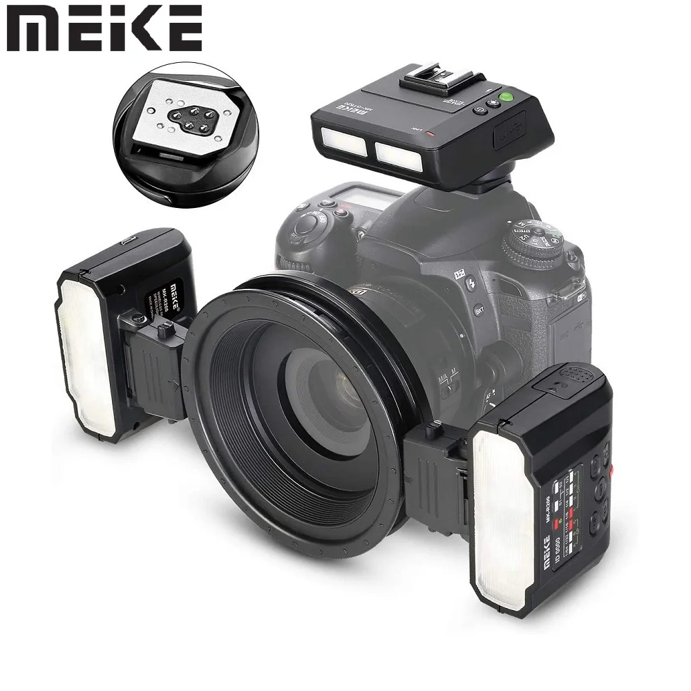 Meike MK-MT24 II TTL LED Twin Lite Macro Flash Speedlite для Canon 5D Mark II 5D Mark III 5D 6D 7D 7D Mark II 50D 60D 70D 100D