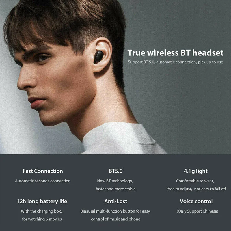TWS Bluetooth Headphones Wireless 5.0 Earphones sport Earbuds Headset HD Call With Charging box Headphones For all smartphones