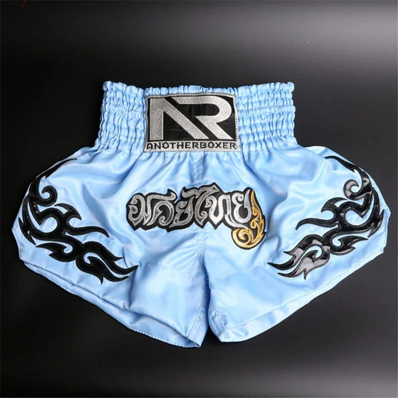 Men\'s Boxing Pants Printing MMA Shorts Kickboxing Fight Grappling Short Tiger Muay Thai Boxing Shorts Clothing Sanda Kids Shorts