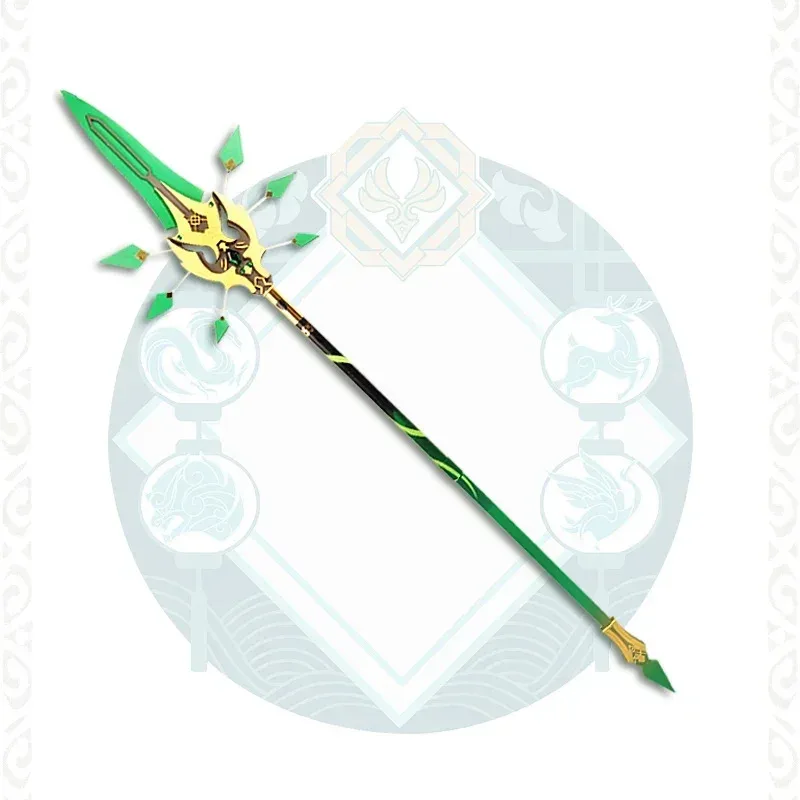 

DY2025Genshin Impact Xiao косплей копье реквизит Primordial нефритовое оружие с крылатой груши для Хэллоуина, Рождественской вечеринки, маскарада, аниме