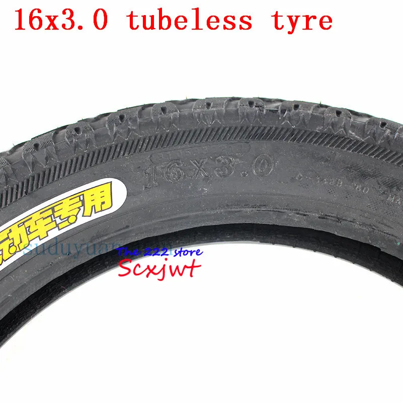 High quality 16x3.0 inch thickening tubeless tire electric car  16*3.0  Electric Vehicle and E-bike Vacuum tyre