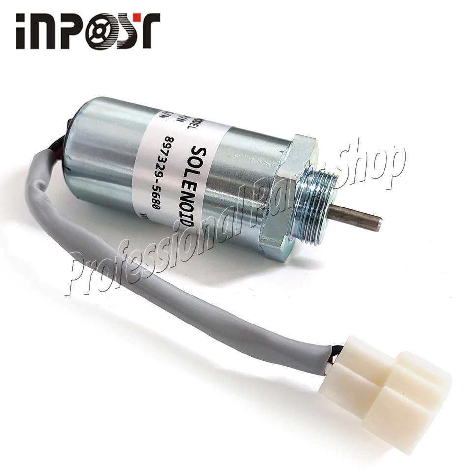 12V 897329-5680 MV1-81 Fuel Shut off Solenoid For Hitachi EX50U