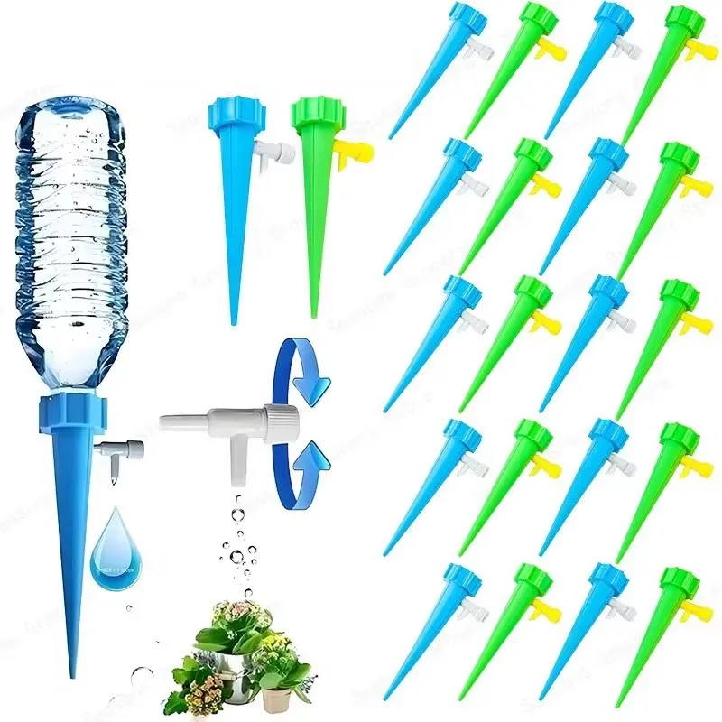 6-30Pcs Automatic Drip Irrigation System Self Watering Spike For Plants Greenhouse Garden Adjustable Auto Water Dripper Device