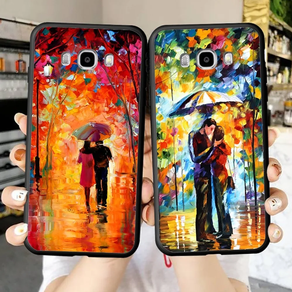 L-Leonid A-Afremov Oil Painting Phone Case For Samsung J 7 plus 7core J7 neo J6 plus prime J6 J4 J5 Mobile Cover