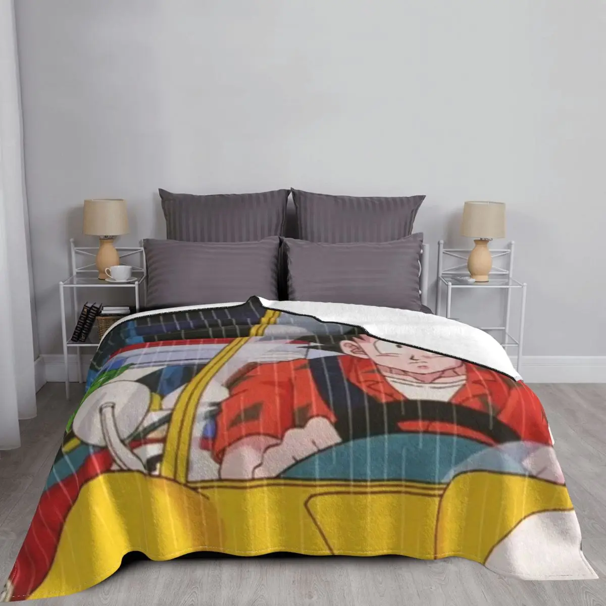 Dragon Ball Z Dragonball Anime Merch Blanket Soft Flannel Throw Blanket Comfortable Bedspread