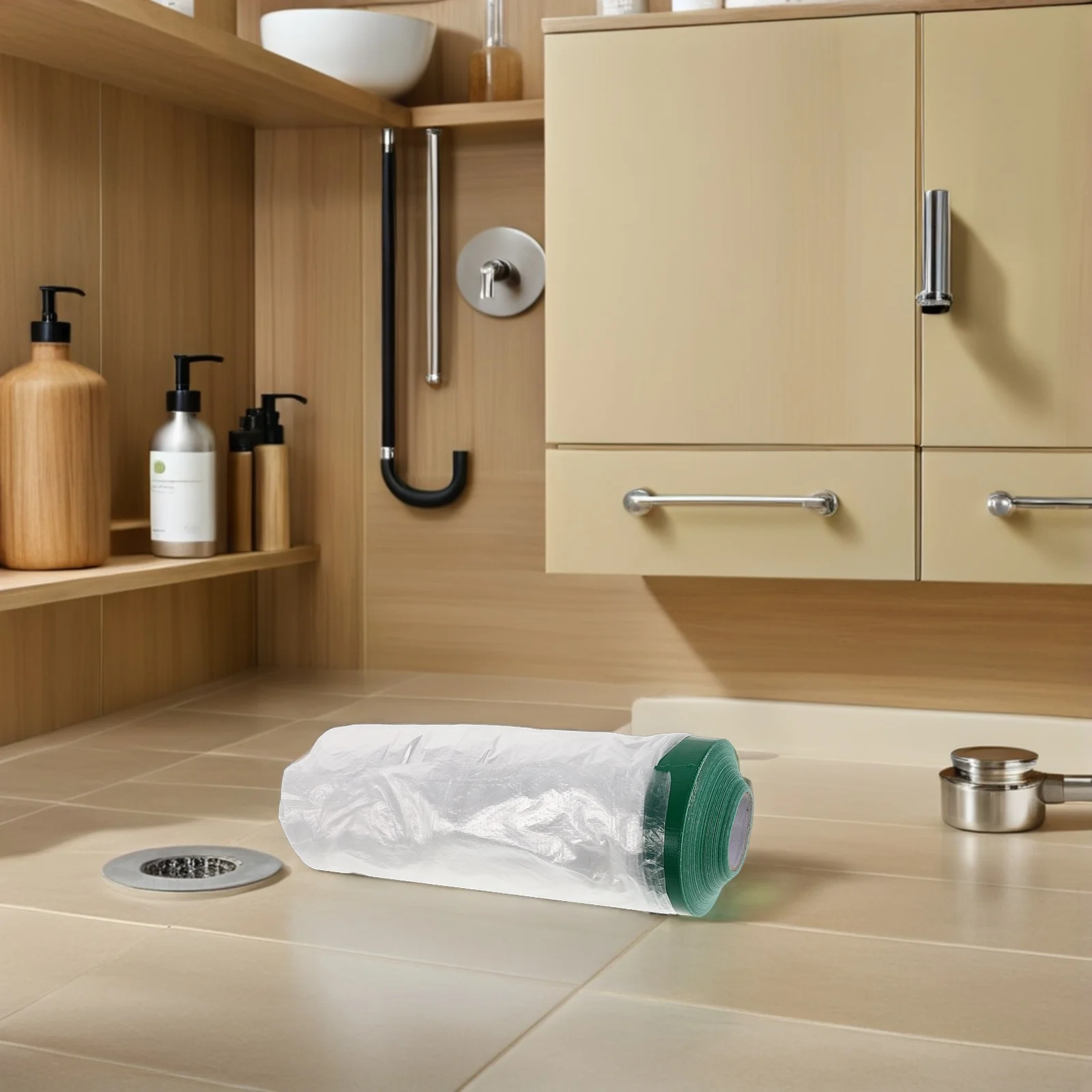 

20M Waterproof Masking Film Roll For Car Painting Protection Painters Plastic Cover Dust Sheet Craft Kraft Roll For Furniture