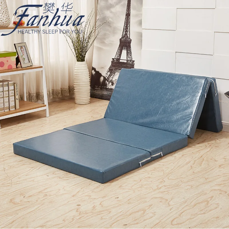 Foldable High-Density Sponge Mattress Moisture-Proof Student Dormitory Single Bed Ground Mat for Comfortable Napping