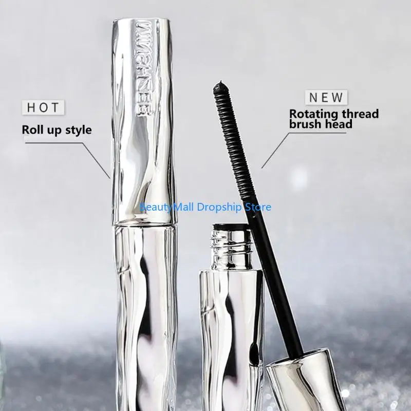 40JD Iron Wand Mascara,Metal Mascara Wand, Curling Metal Rods Mascaras Black, Waterproof Natural Length Slender Building