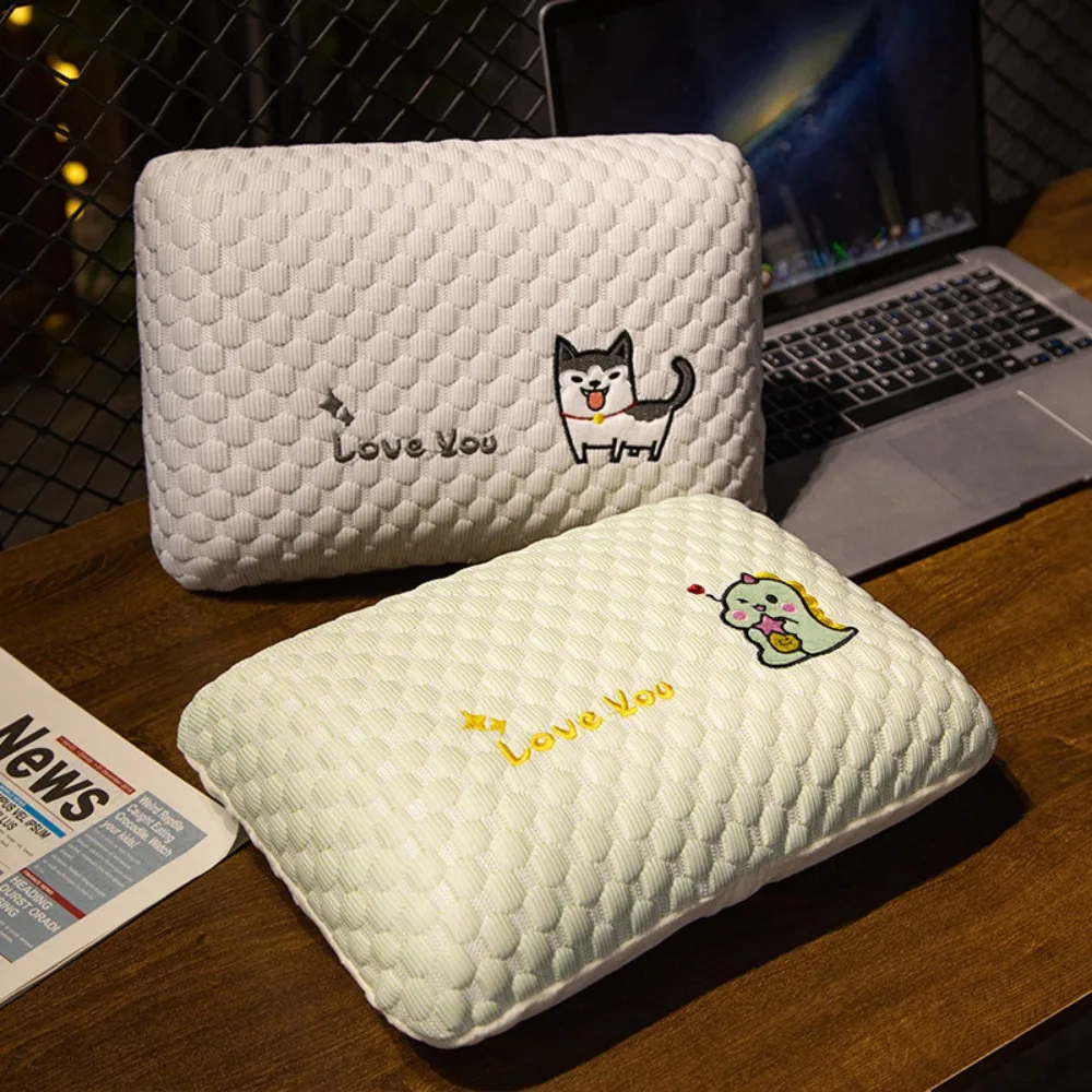 

Soft Material Summer Sleeping Mat Comfortable Washable Student Pillow Breathable Cooling Effect Afternoon Nap Pillow