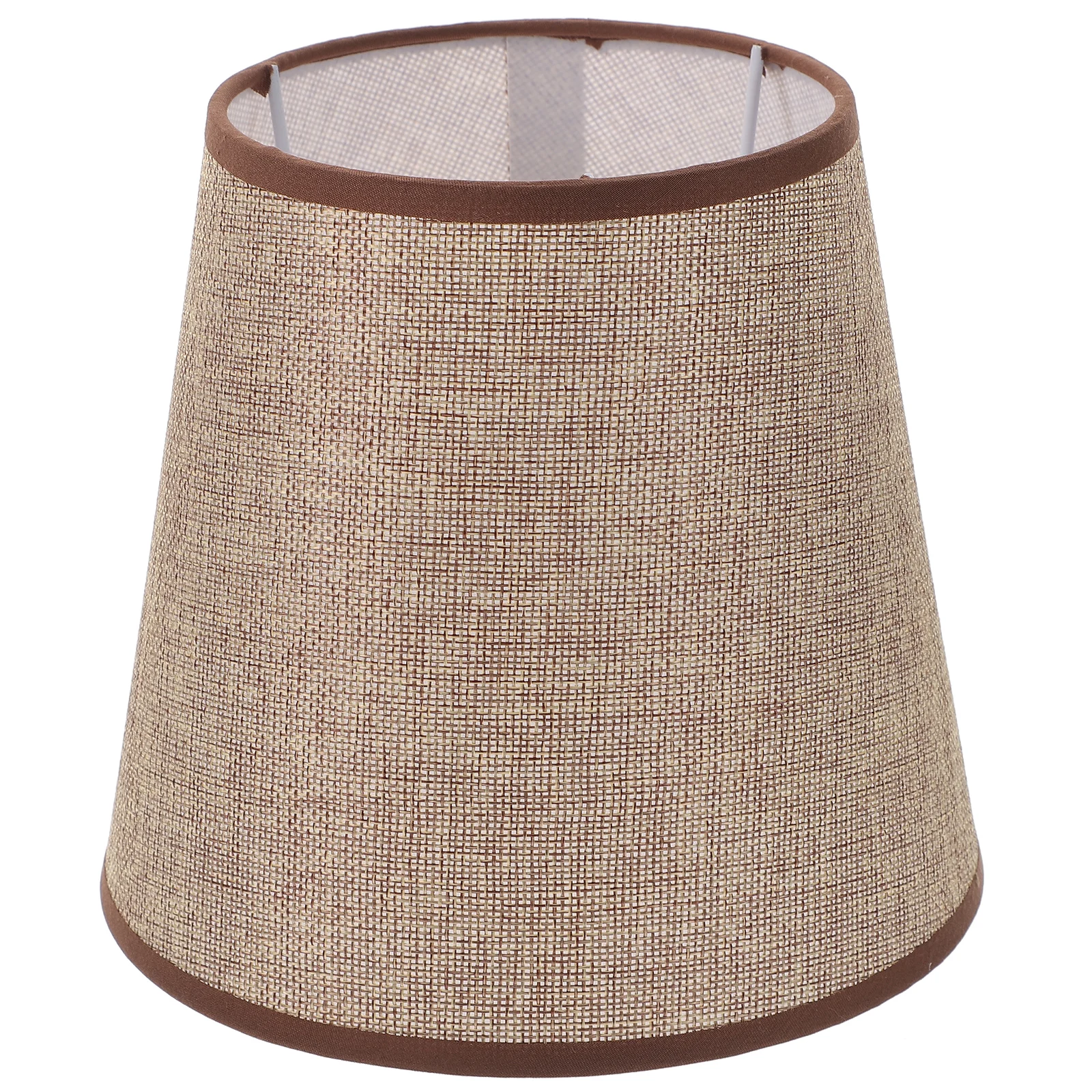 

Linen Lampshade E27 Table Lamp Cover 19CM Coffee Fabric Modern Bedside Home Decor Lamp Shades for Desk Floor Light