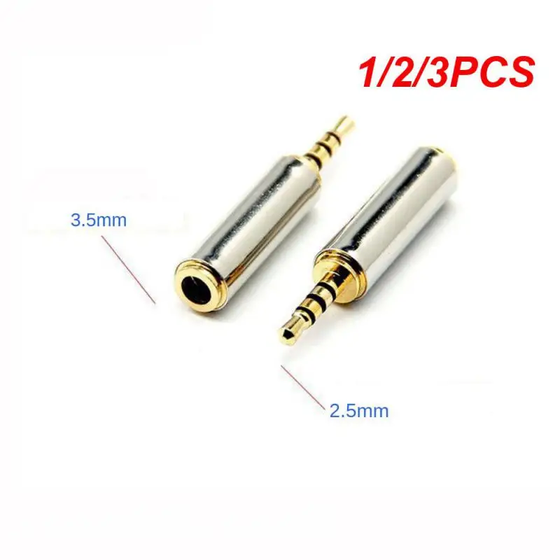 

1/2/3PCS 3.5mm to 2.5mm / 2.5 mm to 3.5 mm Adapter Male to Female Stereo Audio Headphone Phone Jack Conversion plug