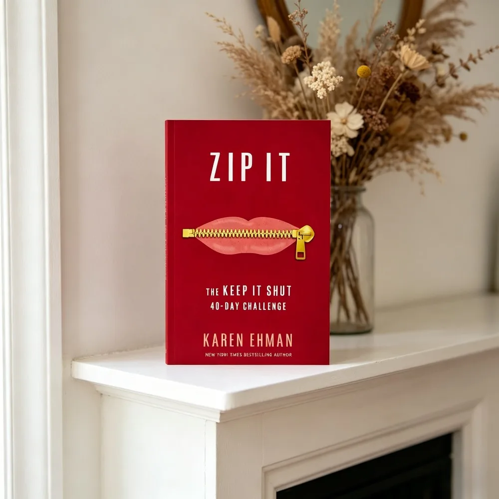Zip It English Paperback Karen Ehman 40-Day Challenge Communication Skills Emotional Control Self Improvement Book