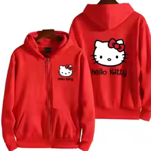 Cute Kawaii Sanrio Hello Kitty Zip Hoodie