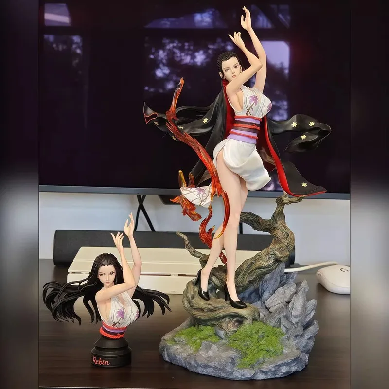 

38cm New Anime Pirates Nico Robin Limited Gk Doll Hand-Made Model Beautiful Girl Trend Desktop Ornaments Toy Gift Sell Well