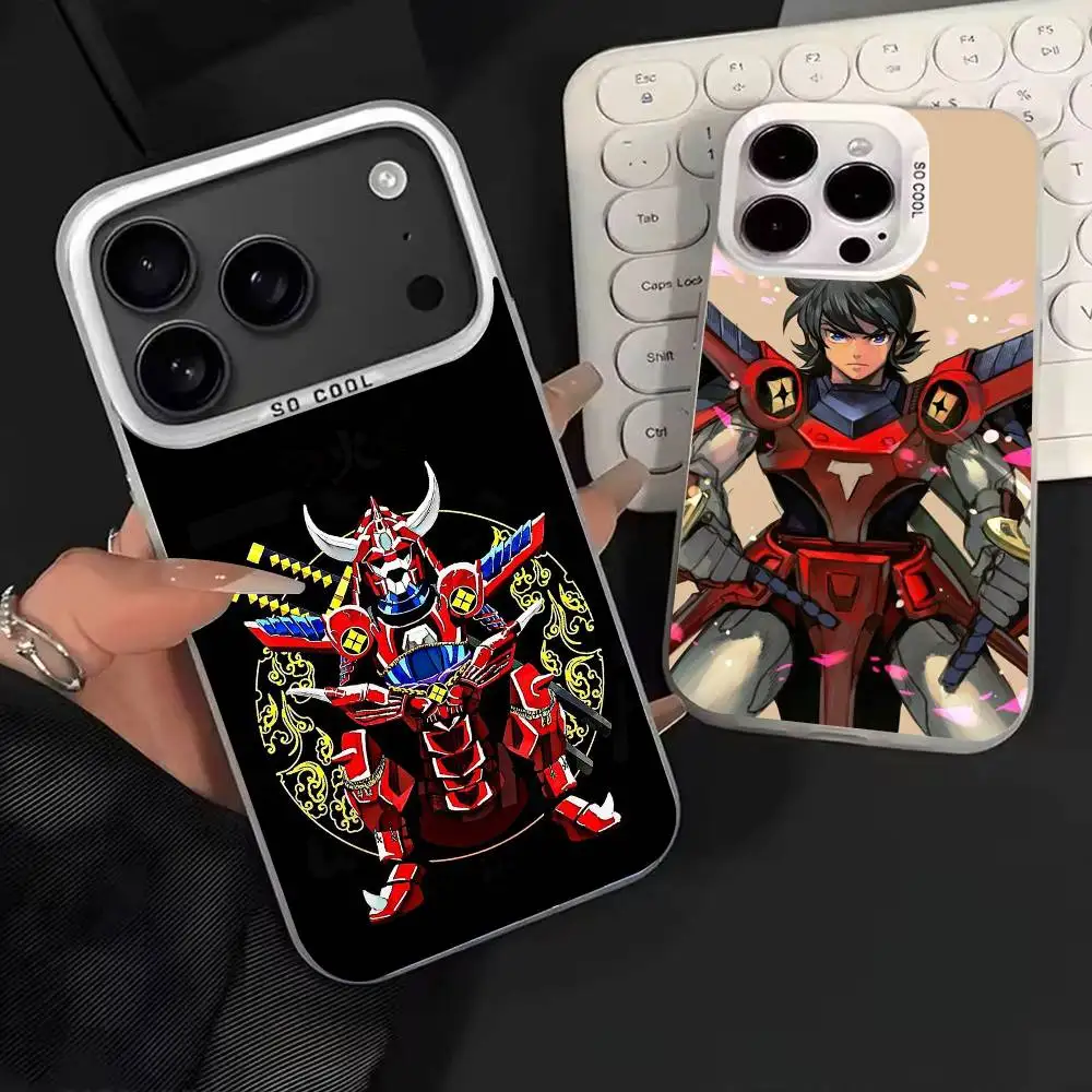 

Чехол для телефона Anime R-Ronin Warriors для iPhone 17, 16, 15, 14, 13, 12, 11, Mini, Pro, E, MAX, белый матовый, цвет «конфетти»