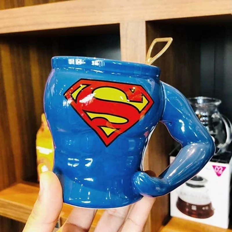 Batman spersonalizowane kubki ceramiczne Cartoon Anime kubki do kawy moda biuro gospodarstwa domowego płatki owsiane mleko kubek śniadaniowy