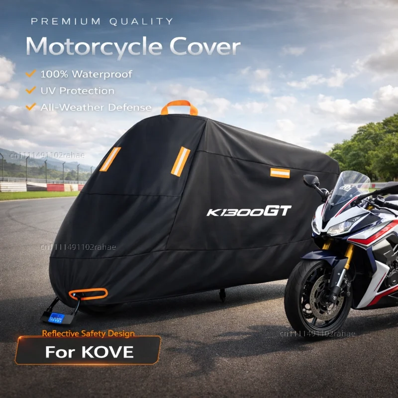 

For BMW K1300GT K1300 1300 Outdoor Motorcycle Cover Waterproof Thickened Polyester UV Protective Rain Dust Sun All Weather Cover