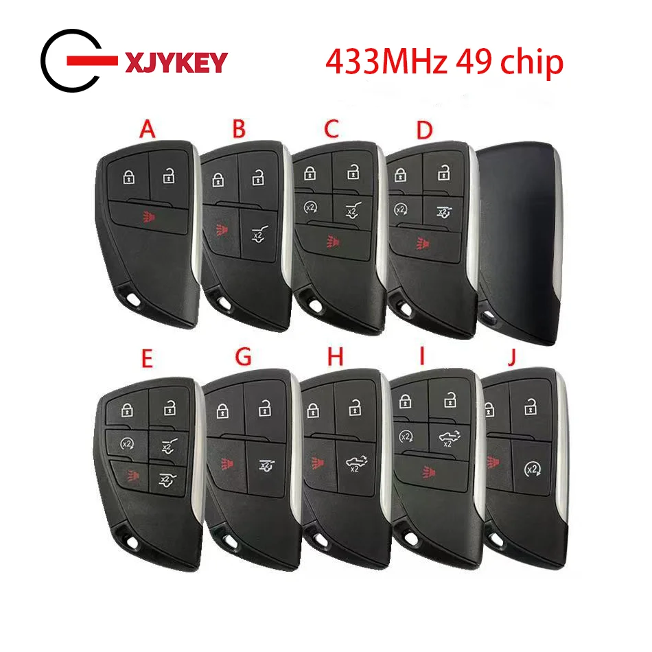 

Для Chevrolet Tahoe Suburban Silverado Buick Envision GMC Yukon XL DenaliYG0G21TB2 ID49Chip 433 МГц бесконтактный автомобильный удаленный ключ