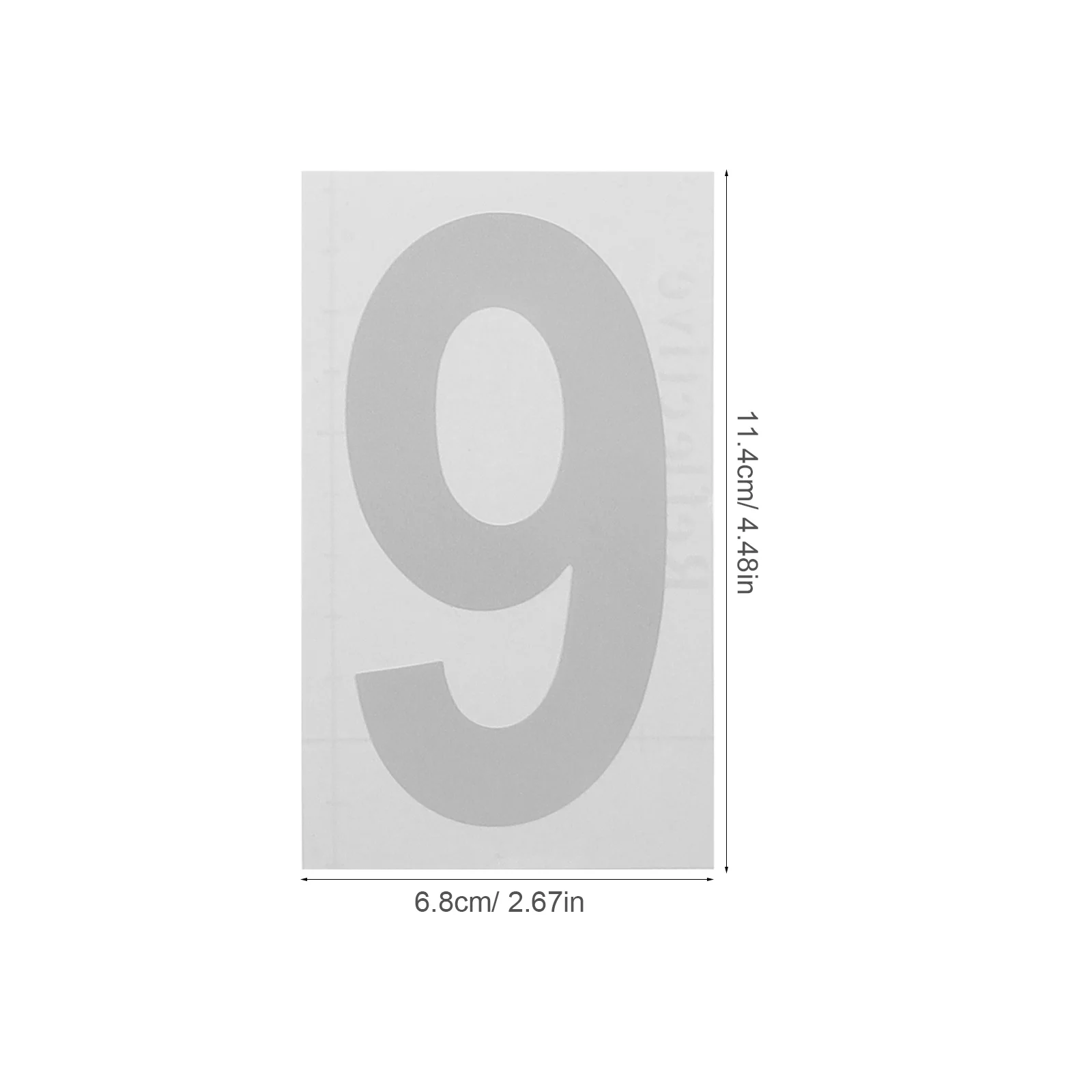 

10 Sheets Large Number Stickers Weatherproof Adhesive Numbers for Outside Mailbox Bin House Address DIY Decals Set
