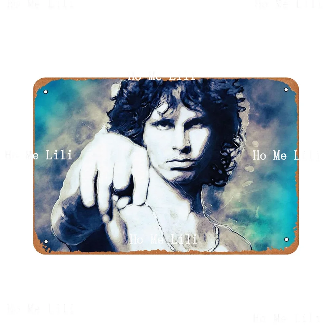 Jim Morrison Metal Tin Sign Wall Decor Vintage Wall Art Sign Plaque Decor Gifts For Home Coffee Bar Metal Poster