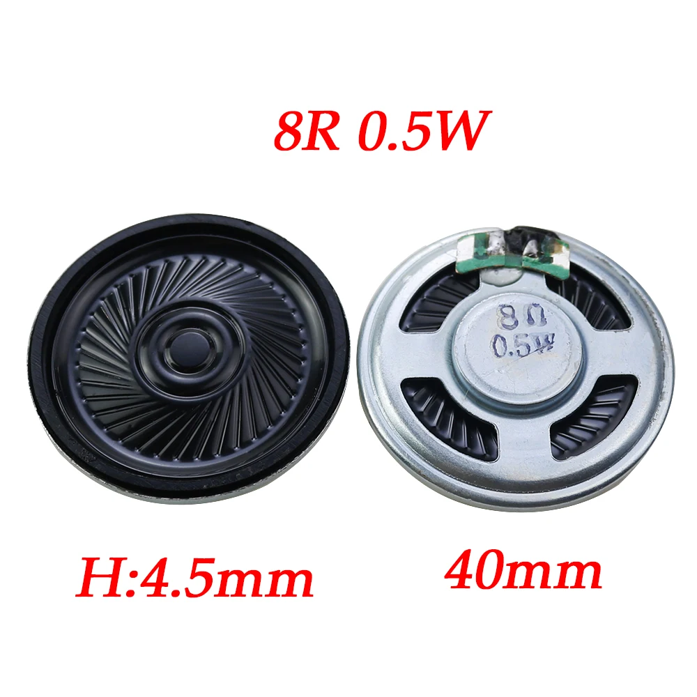 1PC 8R 32R 0.5W Acoustic Speaker 8 Ohm Speaker Diameter 20 23 26 28 30 32 36 40 50 MM Circular Speaker For Audio Diy Electronics