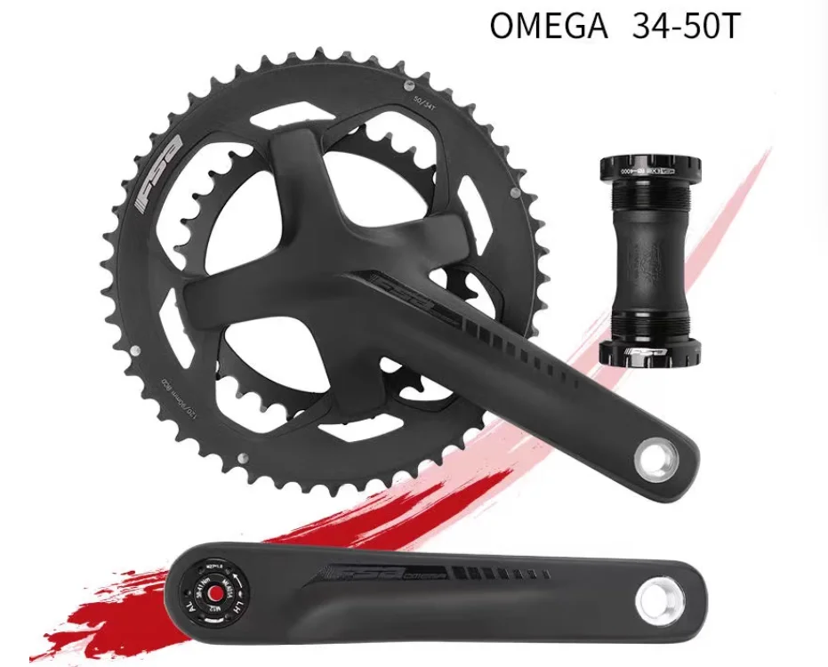 1set for FSA Omega Megaexo 10 / 11-Speed Chainset - 50/34T 170mm