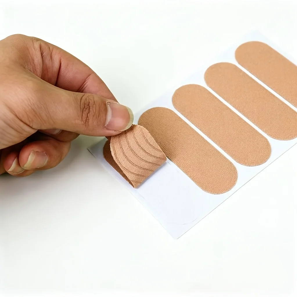 50pcs Skin tone elastic finger protection tape, bowling thumb anti abrasion tape, sports finger fixation support, anti friction
