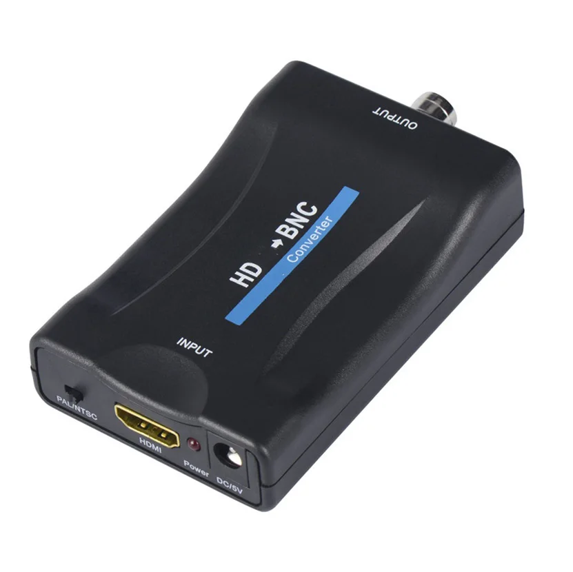 BNC to HDMI-compatible Converter BNC TV Signal Converter 1080P/720P Display Video Adapter Surveillance Monitor for DVR Detector