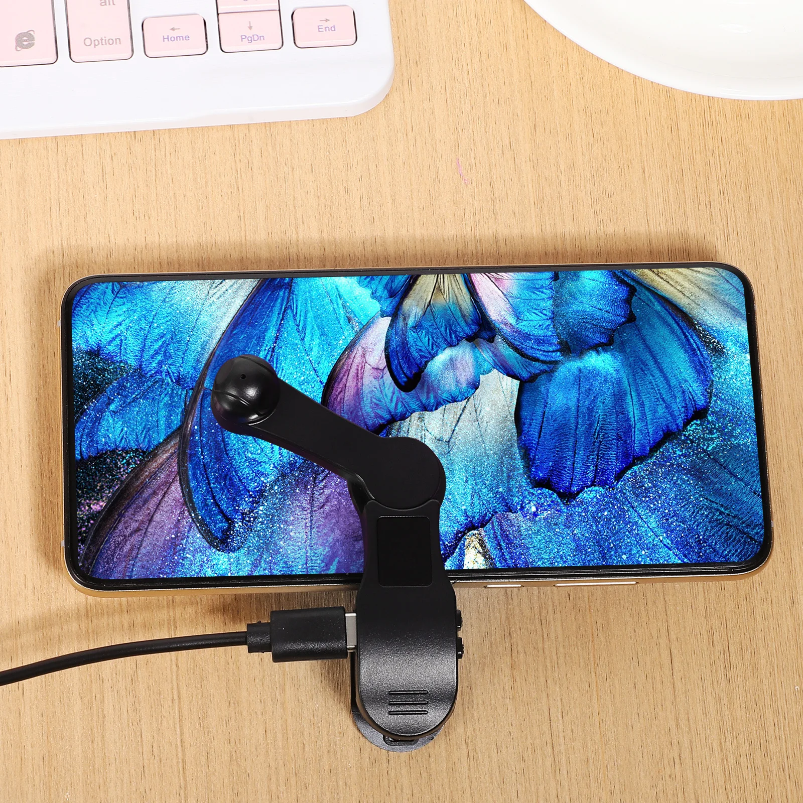 

Phone Clicker Automatic Screen Clicker Foldable USB Adjustable Speed Display for Live Streaming Gaming Broadcast Tool