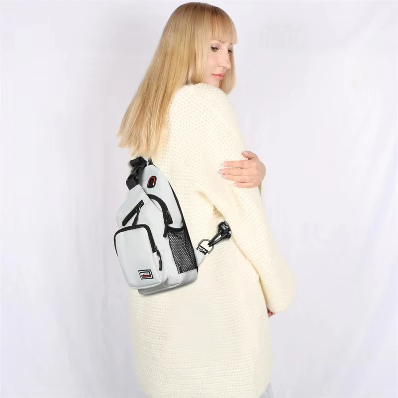 Lightweight Sports Sling Bag Cycling Hiking Running Chest Bag Outdoor Waterproof Crossbody Backpack for Men Women Camping Travel