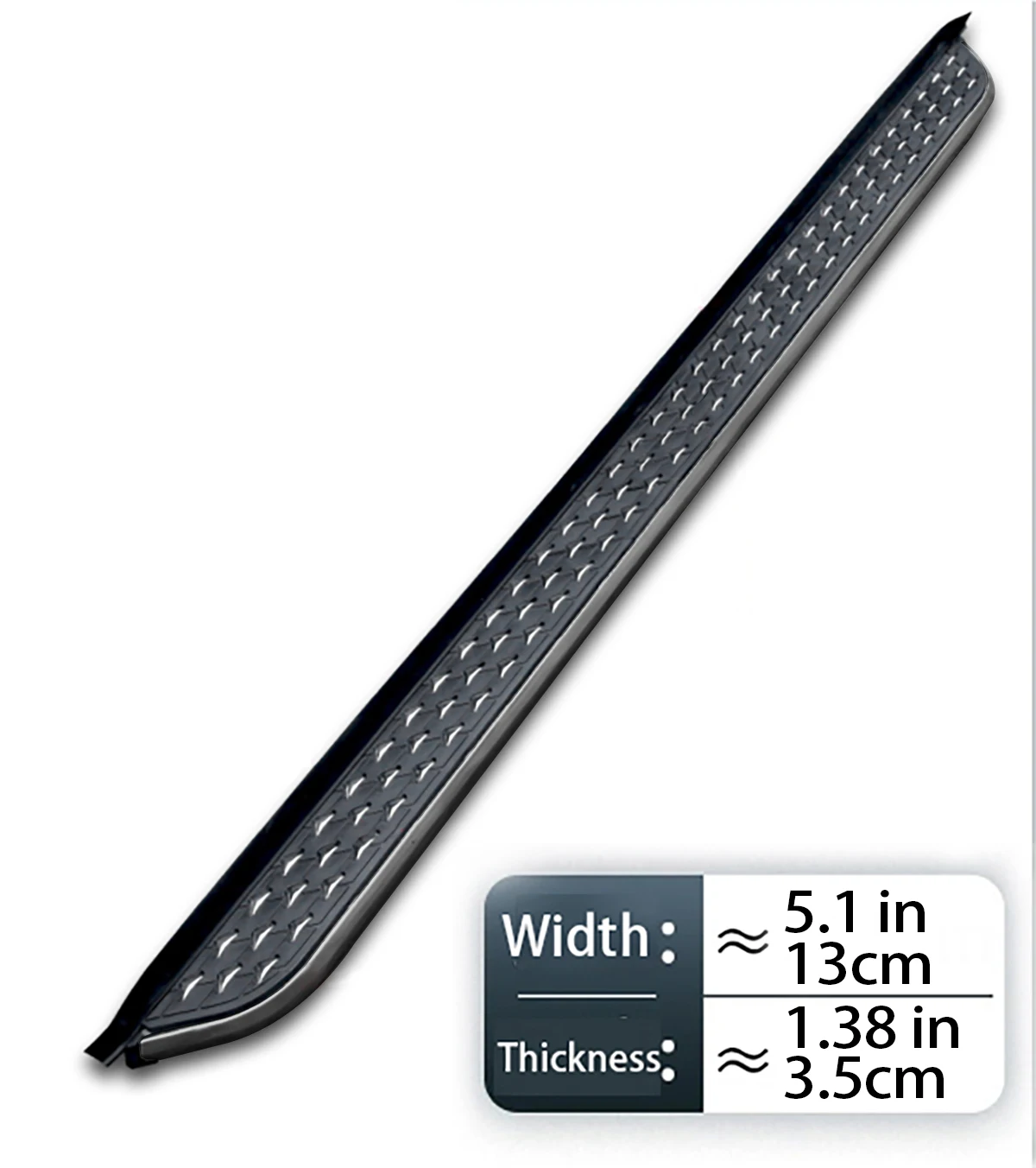 قضبان خطوة من الألومنيوم لسيارة Volkswagen VW ID.4 2020-2025 لوحات الجري دواسة جانبية بدون ملحقات الحفر #2