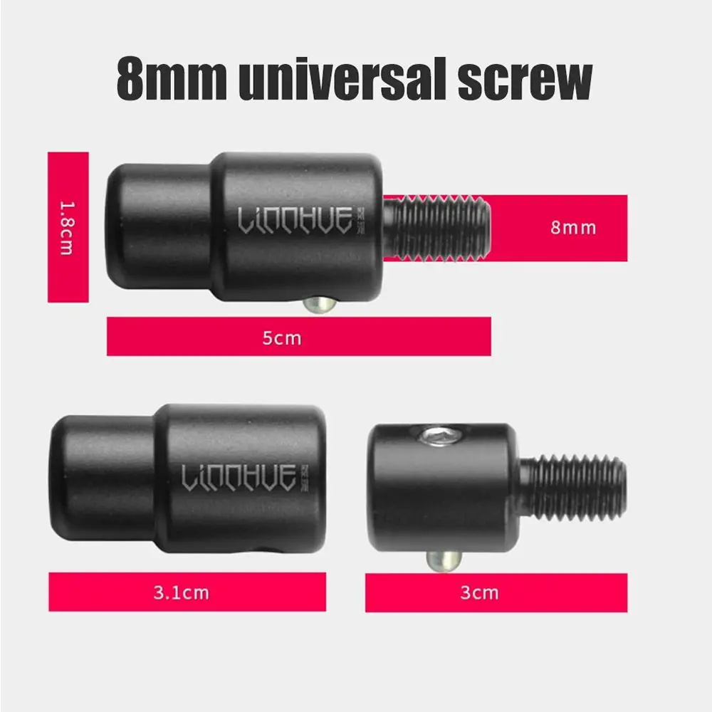 Fish Landing Dip Net Connector 8mm Screw Head Quick Release Adapter Prevent Fish Running Anti-rotation Net Rod Parts