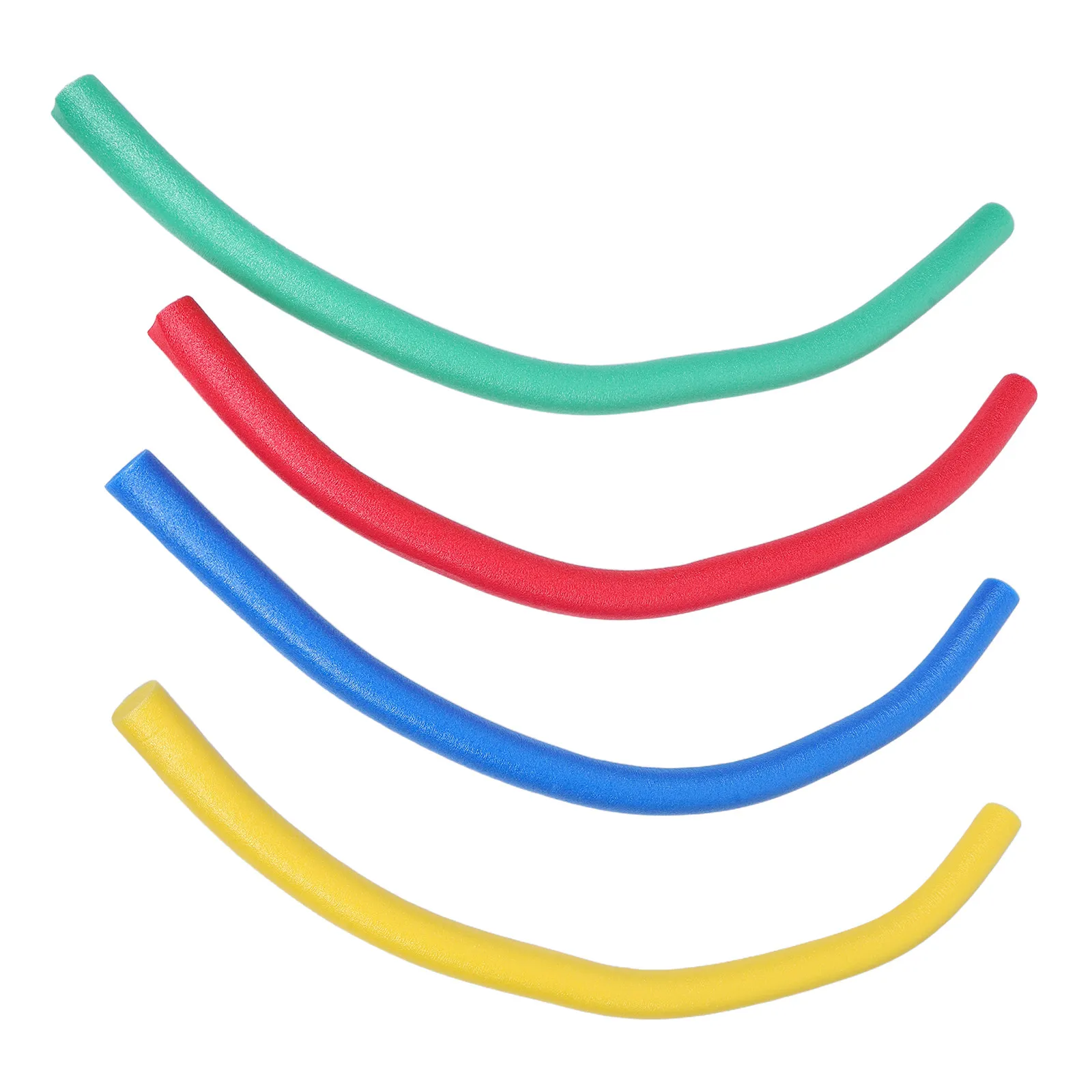 4 Stück Pool-Nudeln aus Schaumstoff, große, weiche Schwimmnudeln für Kinder und Erwachsene, verbesserte Auftriebskraft, rutschfeste Oberfläche, schnell trocknend, hell