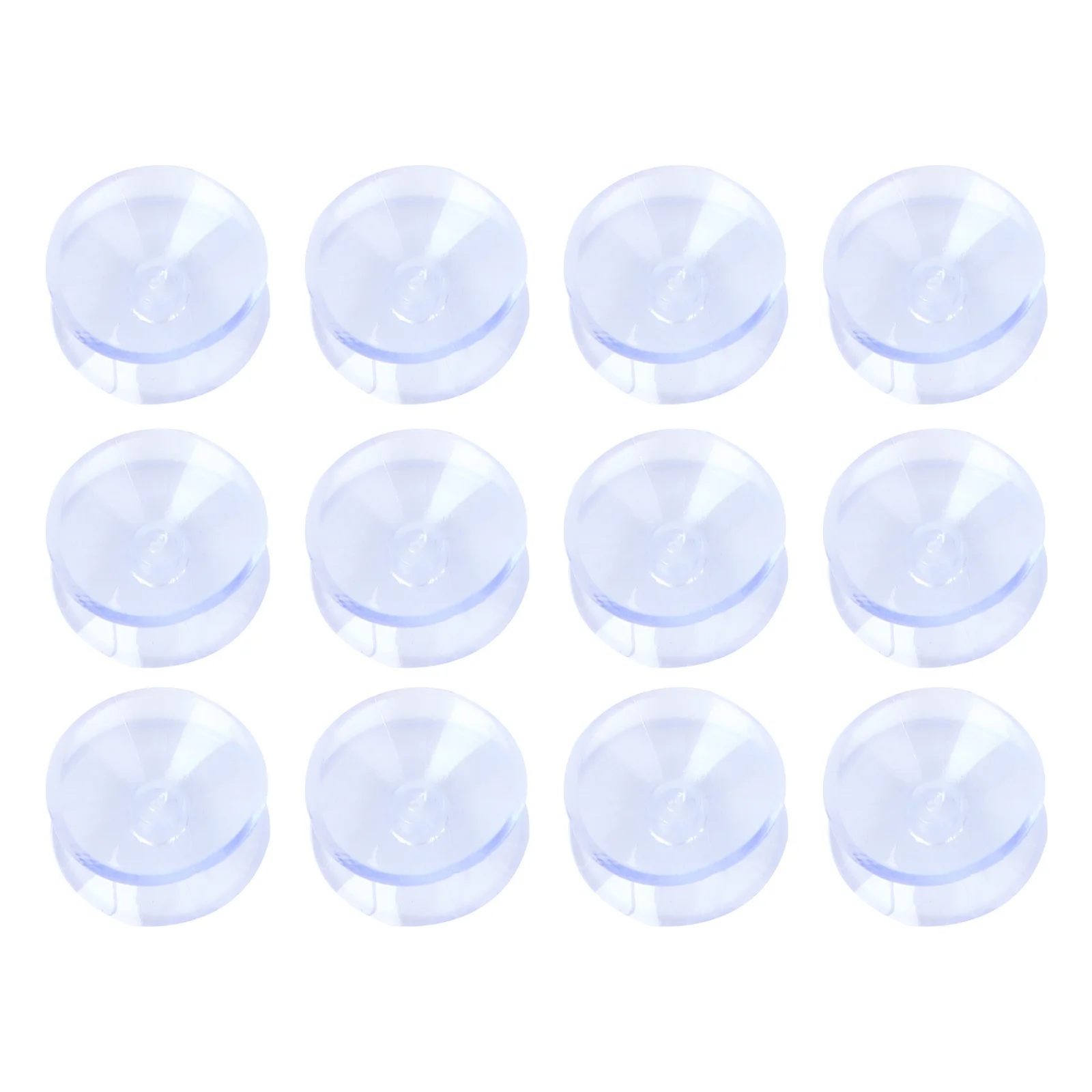 

12Pcs Anti-Slip Pads 10x20mm Transparent Double-Sided Suction Rubber for Glass Silicone Suckers Without Hooks Easy Stick Remove