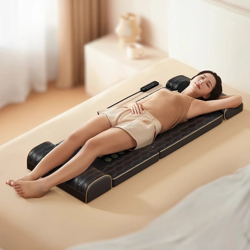 

Горячий компресс, вибрационный массажный матрас для всего тела, складной массажер для талии и шеи, электрический массажный коврик с дистанционным управлением