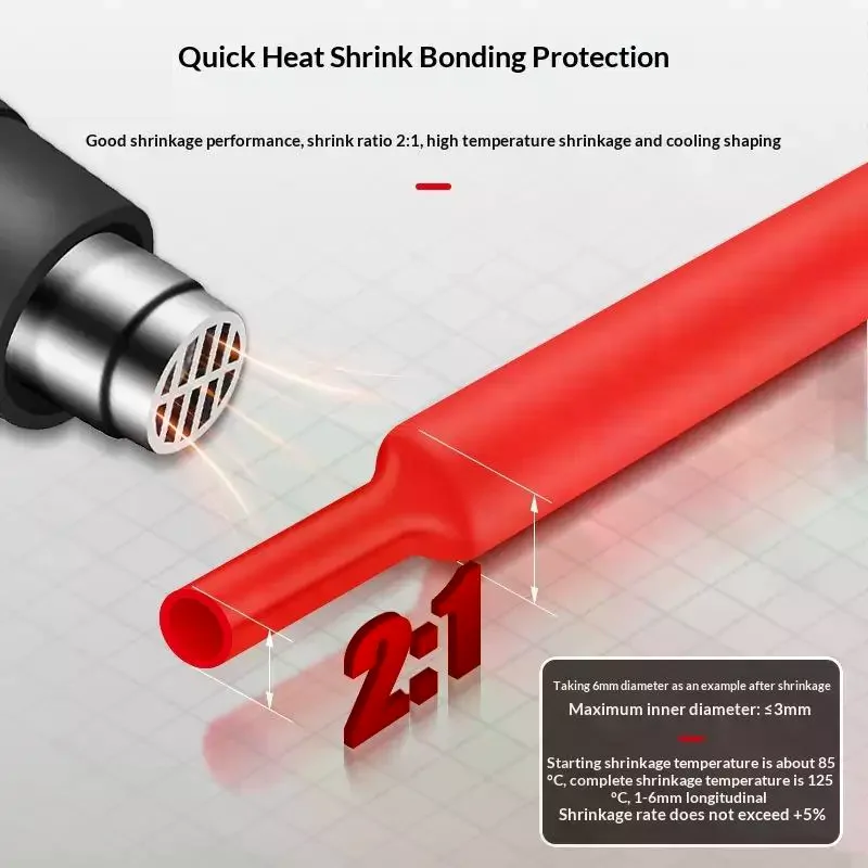 2:1 Heat Shrink Tubing by Eventronic; 1 Set Electrical Insulated Wire Cable Wrap Kit