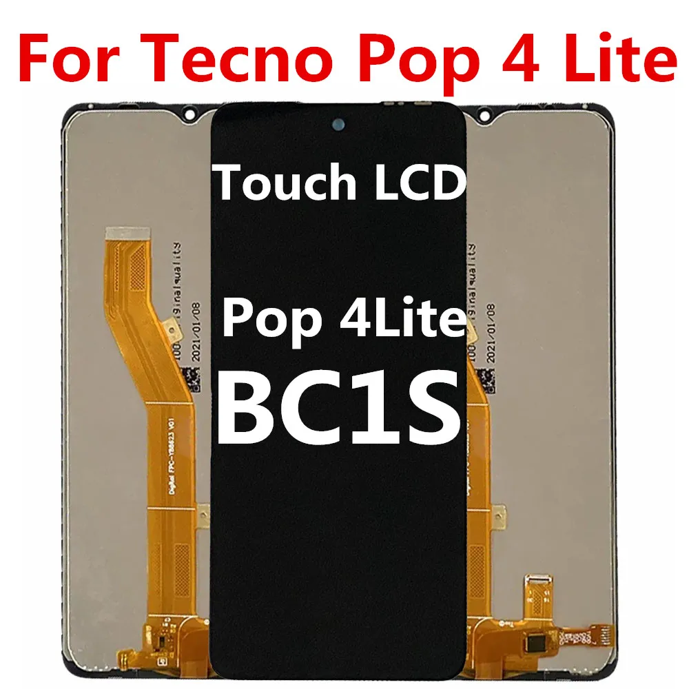 6.52 inch For Tecno pop 4 lite BC1S LCD Display Touch Screen Digitizer Assembly Replacement parts