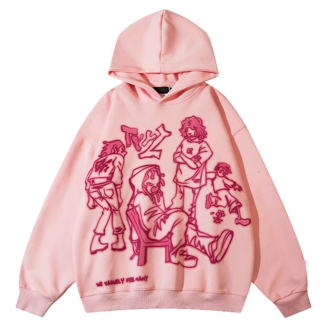 Pink graphic sweatshirt sale