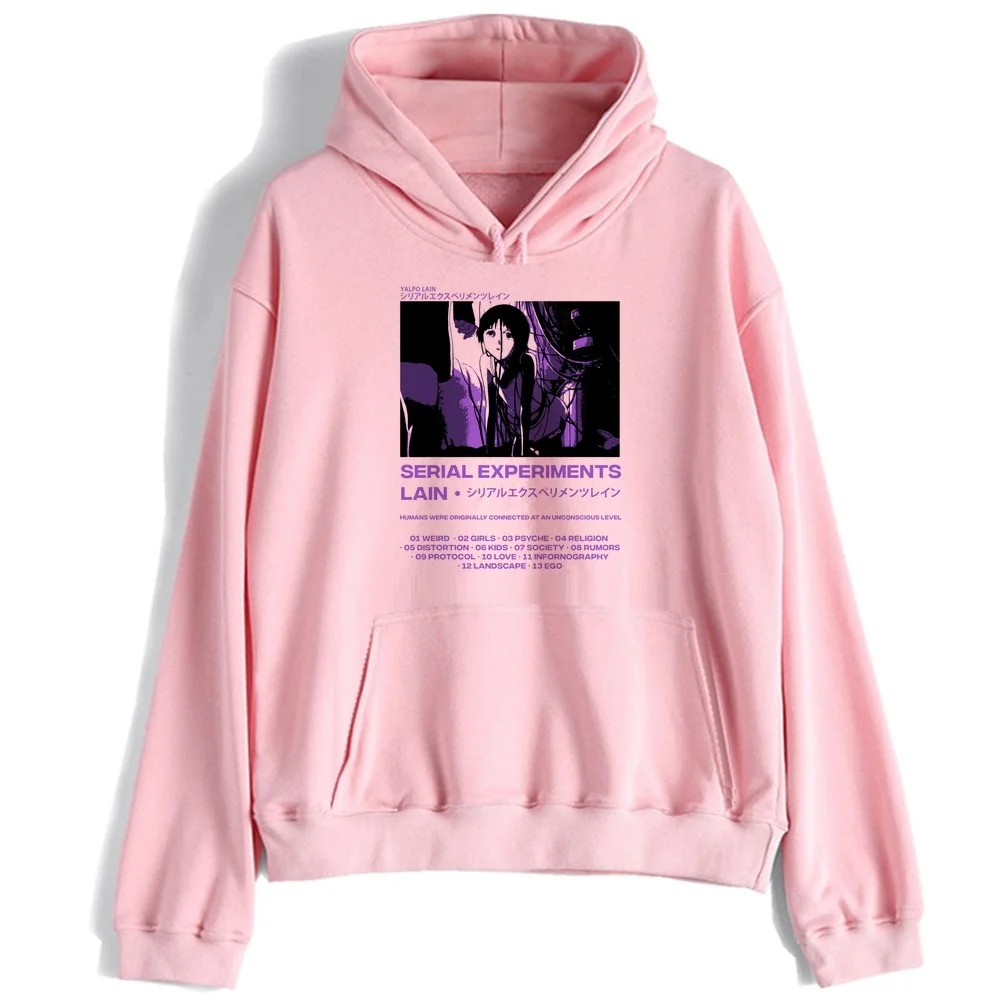 Serial Experiments Lain hoodies top sweatshirts womens fashion fashion tops japanese anime pullover