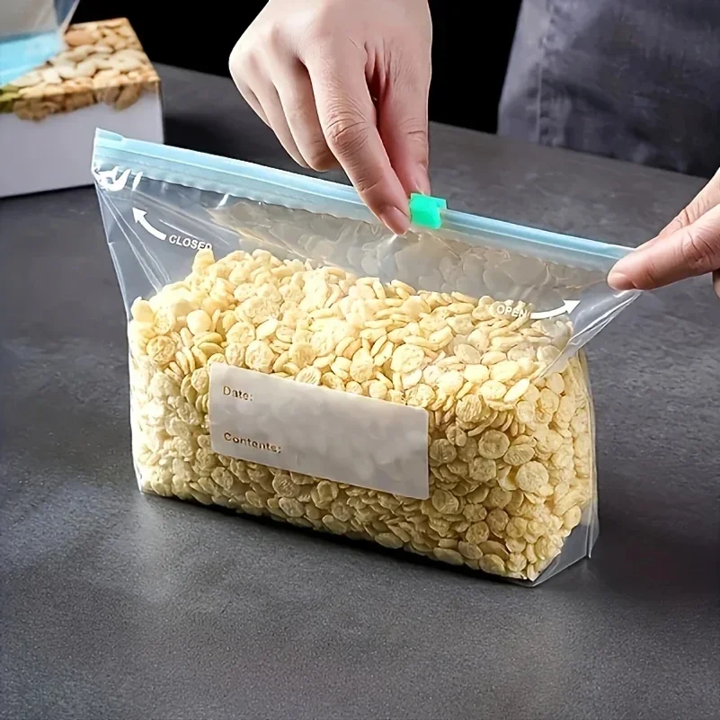 Sealed Storage Bags, Zip-Lock Food Preservation Bags, Self-Sealing Food Storage Bags, Zip Shut Bags Fresh Food Storage Bag - view 3