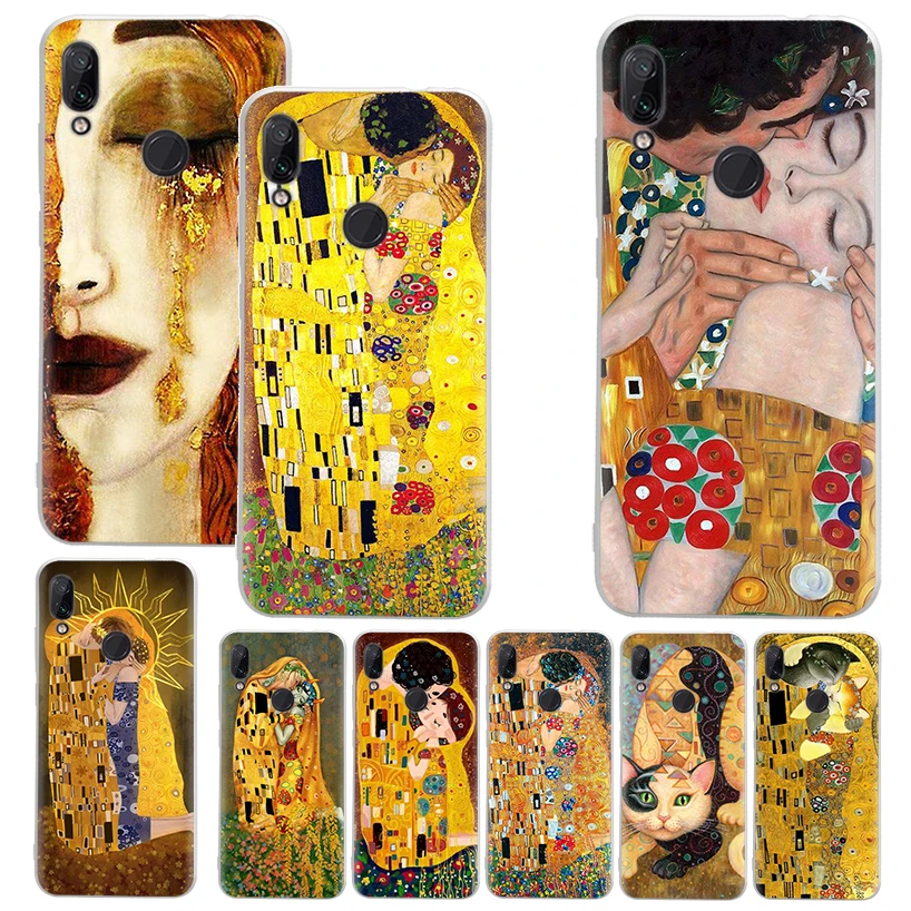 Kiss by Gustav Klimt Desig Phone Case For Xiaomi Redmi 9 9A 9C 9T 10 10A 10C 12 12C 8 8A 7 7A 6 6A S2 K20 K40 Pro Soft Silicone