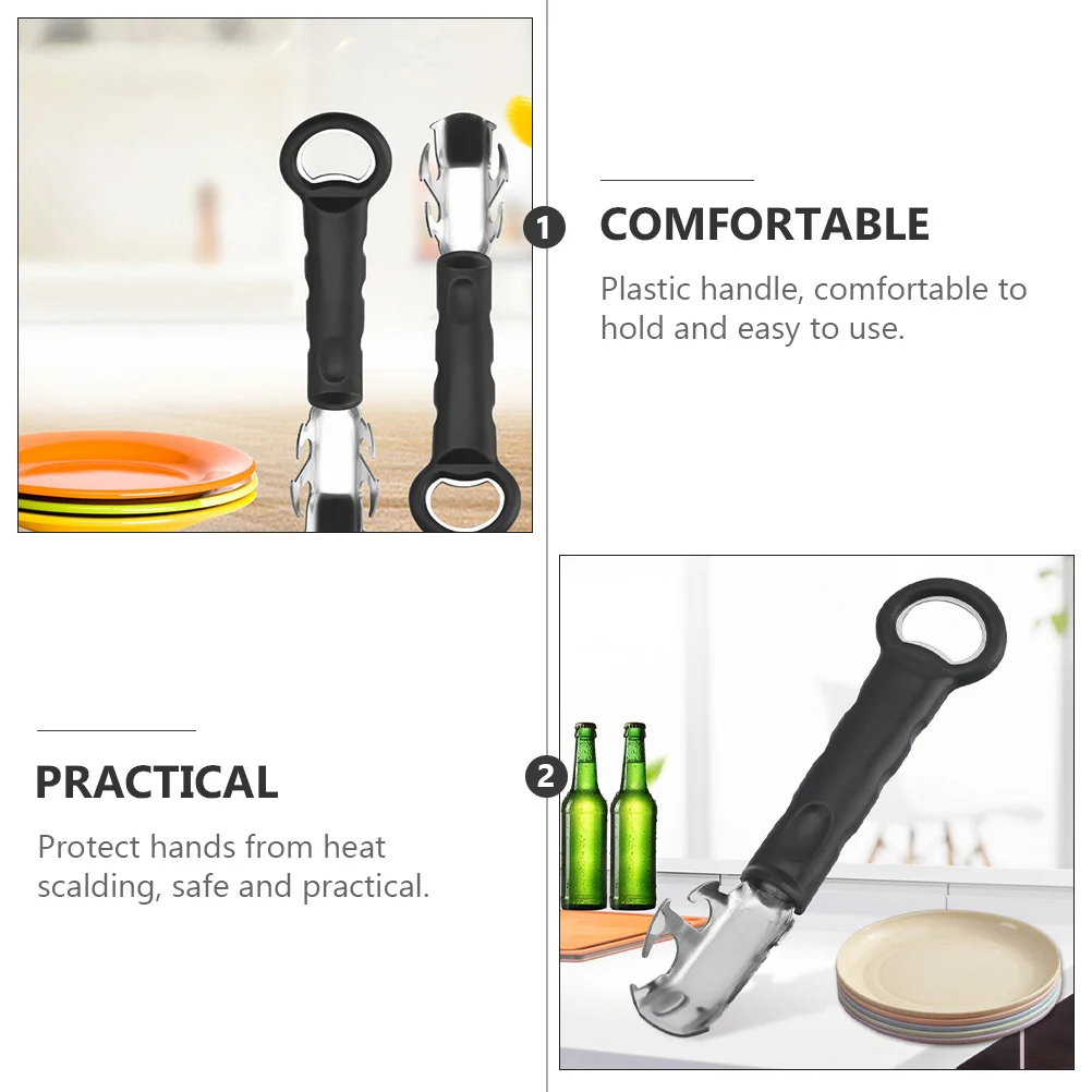

2pcs Anti-Scald Pots Gripper Stainless Steel Hot Dish Gripper For Plates Bowls Pots With Hanging Hole Kitchen Tool