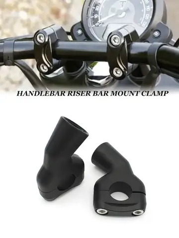 오토바이 핸들바 클램프 스페이서 핸들바 리프트, LC 30mm, 트라이엄프 본네빌 T100 T120 바버 블랙