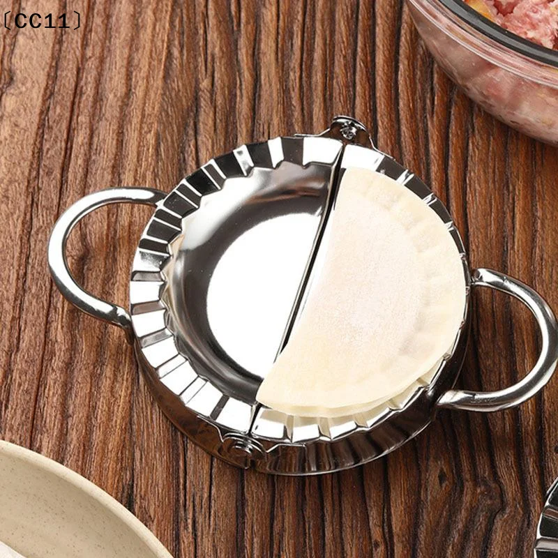 Stainless Steel Dumpling Maker Dumpling Skin Mold Ravioli Maker Press Pie Making Press Wrapper Pastry Maker Kitchen Access〔CC11〕