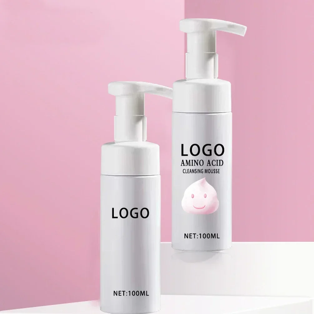 Custom Logo Camellia Reinigende Mousse Private Label 100Ml Vochtinbrengende Crème Krachtige Make-Up Verwijderaar Schuimende Aminozuur Unisex Cleanser