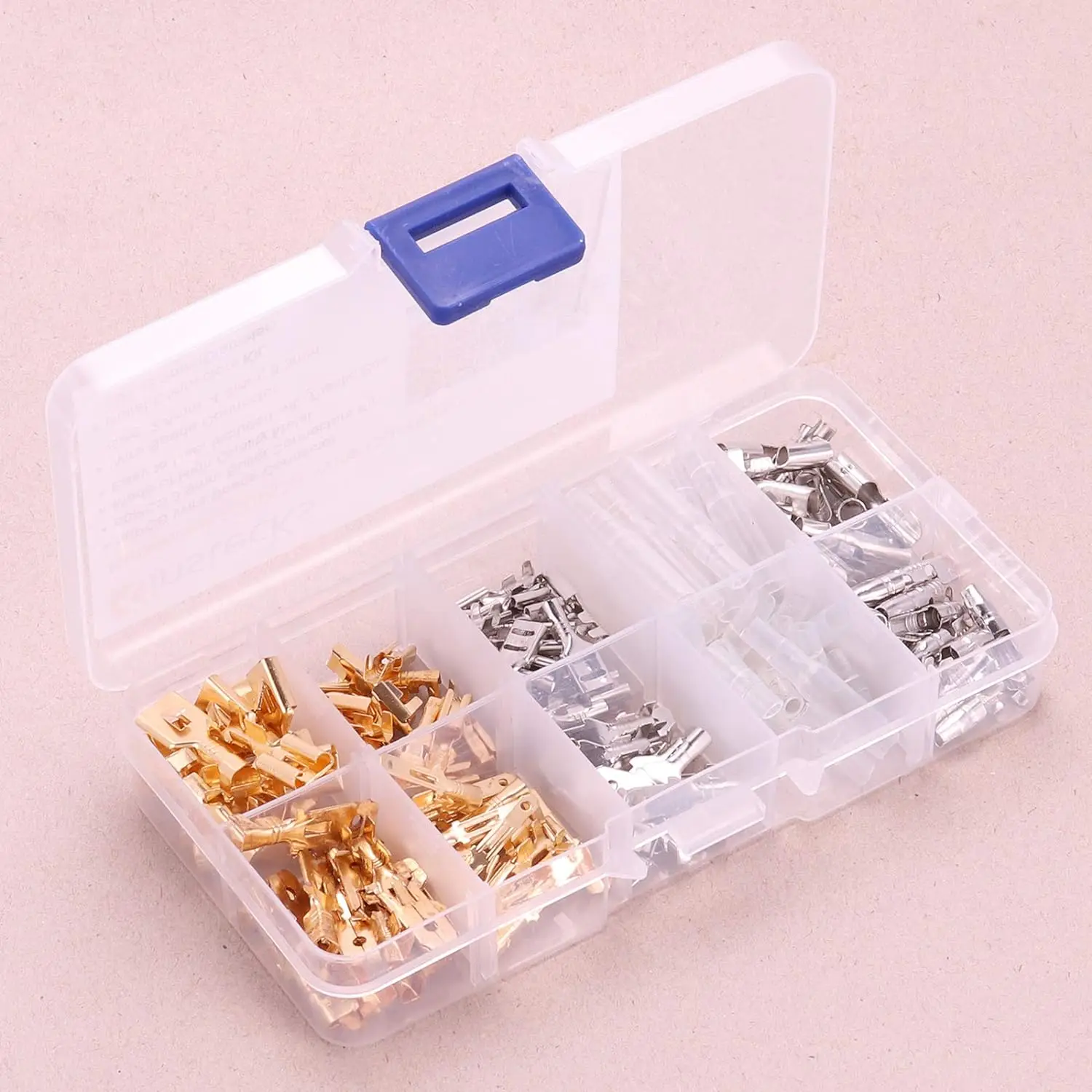 

150PCS 2.8mm 4.8mm 6.3mm Wire Spade Connector 3.9mm Bullet Crimp Terminal Connectors Kit Male Female Wire Connectors For DIY