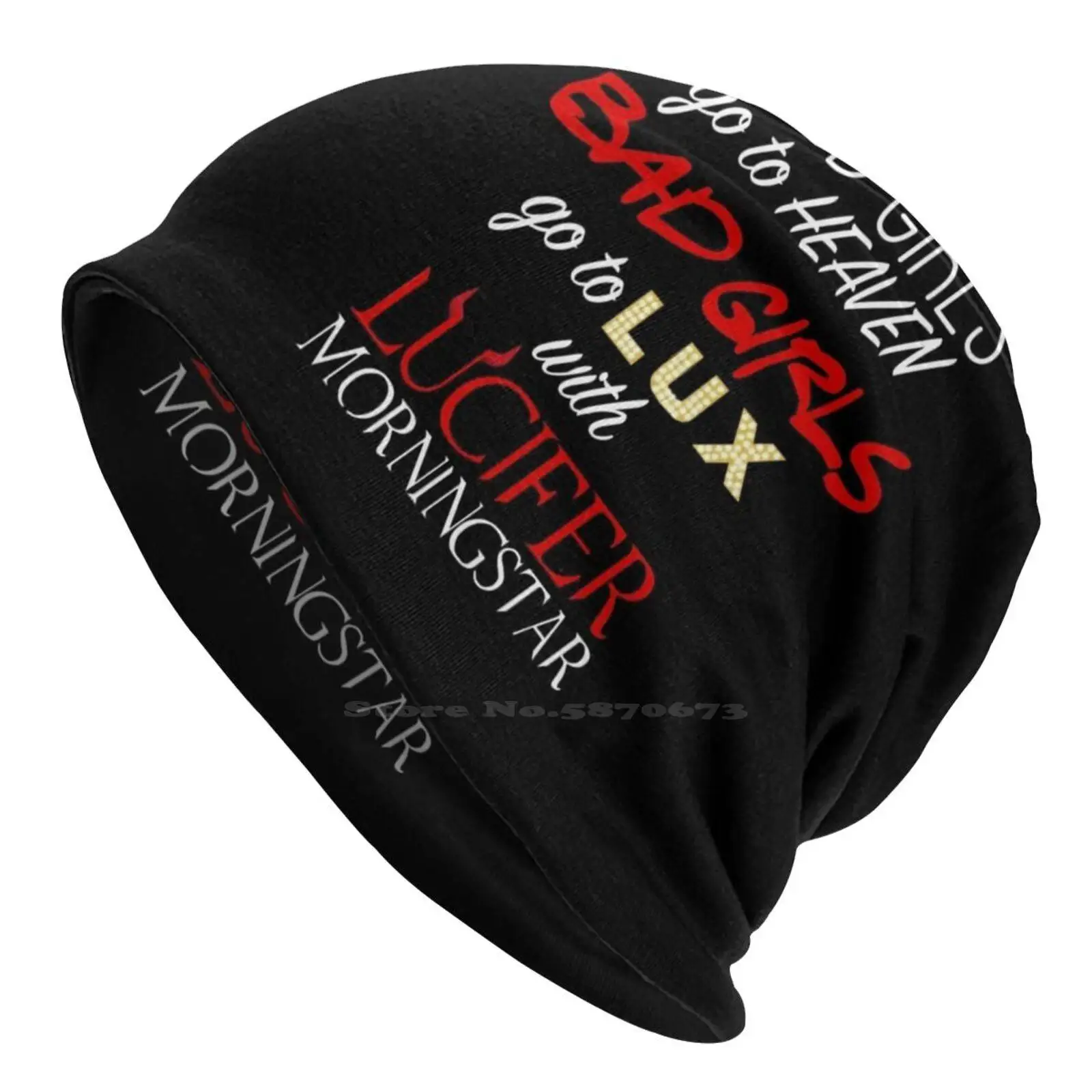 Go To Lux With Lucifer Knitted Hat Warm Beanie Outdoor Caps Lucifer Morningstar Tom Ellis Lucifer Fox Lucifer On Fox Deckerstar