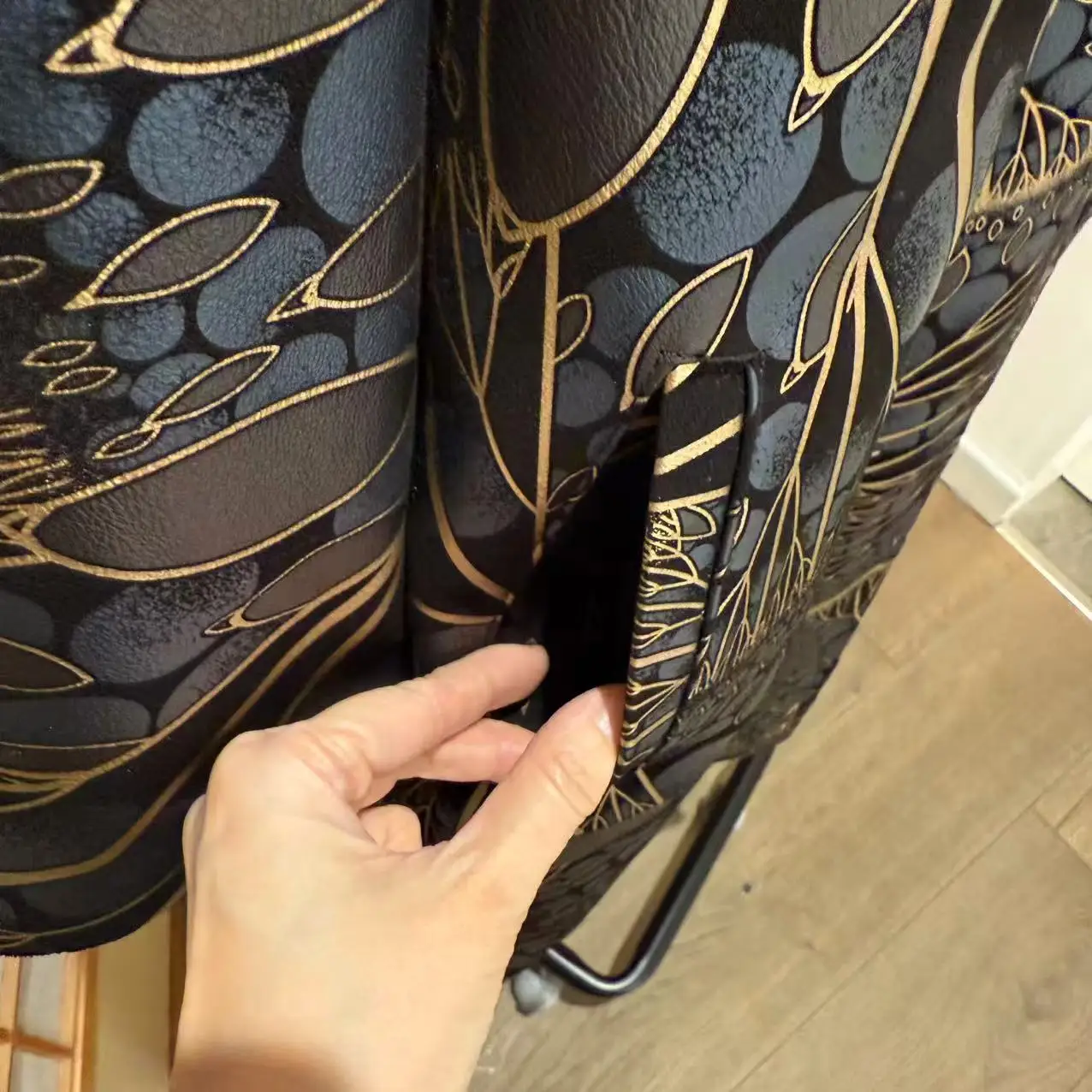 Novmoop Da Thật Chính Hãng Da Nữ Áo Liền Quần Họa Tiết Hoa In Hình Da Cừu Oversize Ý Sang Trọng Phong Cách LT3365