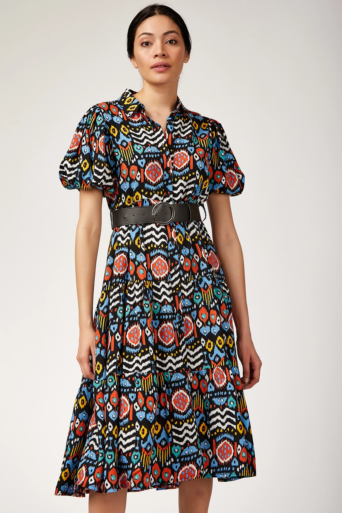 

BALLOON SLEEVE DRESS WITH BELT Dresses for women summer 2021 elegant sexy party short for women summer bridesmaid dress