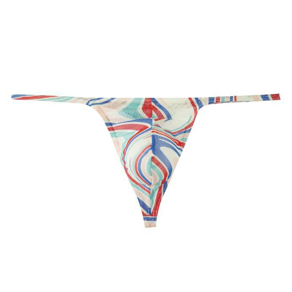 

Мужские стринги с принтом, сексуальное нижнее белье, трусы-бикини с низкой посадкой, дышащие трусы-слипы с эффектом пуш-ап